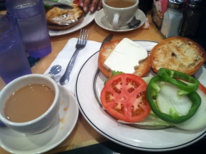 Coffee and Bagels with Cream Cheese - there can be few better ways to start the day